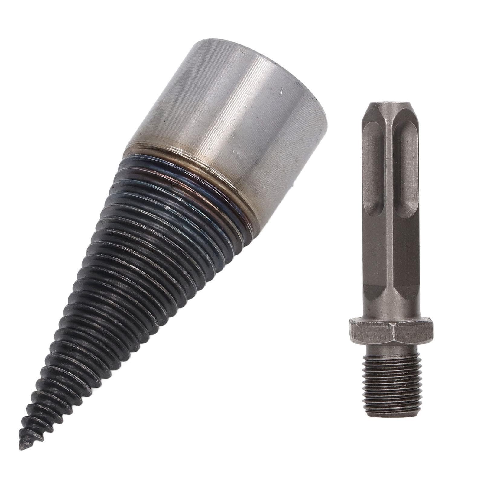 Wood Splitter Drill Carbon Steel High Hardness Removable Wear Resistant Firewood Drill Bit with