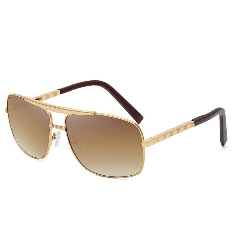 Luxury Designer Sunglasses Men Vintage Square Shades Elegant Cool Glasses Outdoor Travel Party Fashion