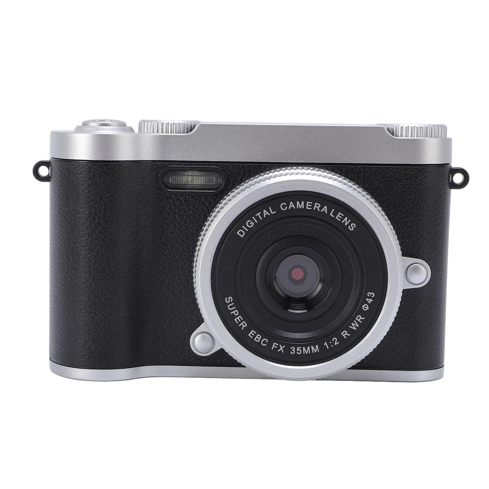 Digital Camera for Teens 48MP HD Dual Lens Auto Focus 8x Digital Zoom Anti Shake Pocket Compact black