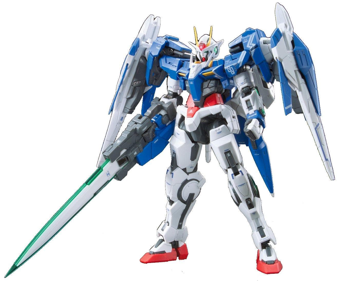 RG Mobile Suit Gundam 00 GN-0000+GNR-010 00 Raiser 1/144 scale color-coded plastic model
