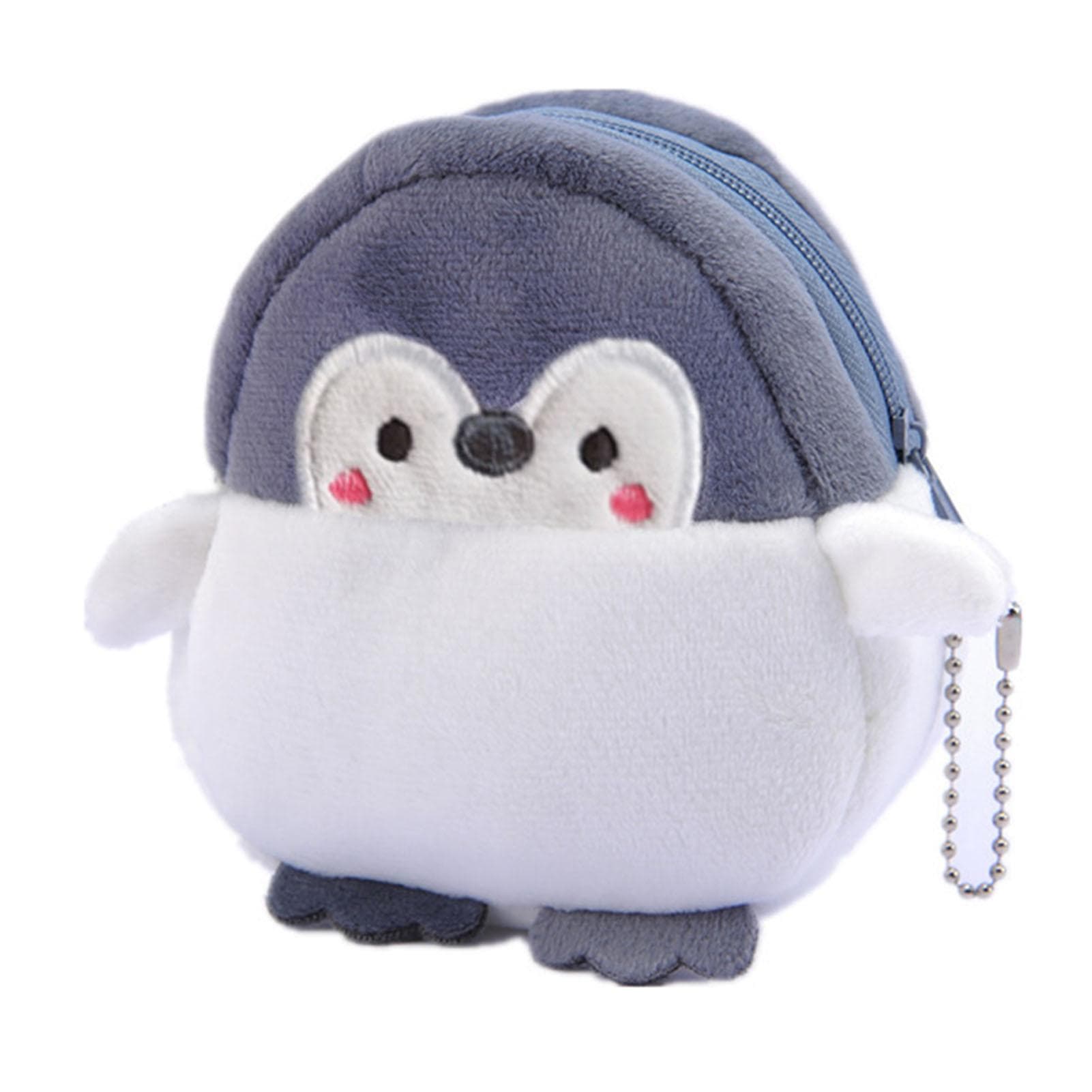 Plush Coin Purse Cute Penguin Design Convenient Multipurpose Practical Portable Coin Pouch