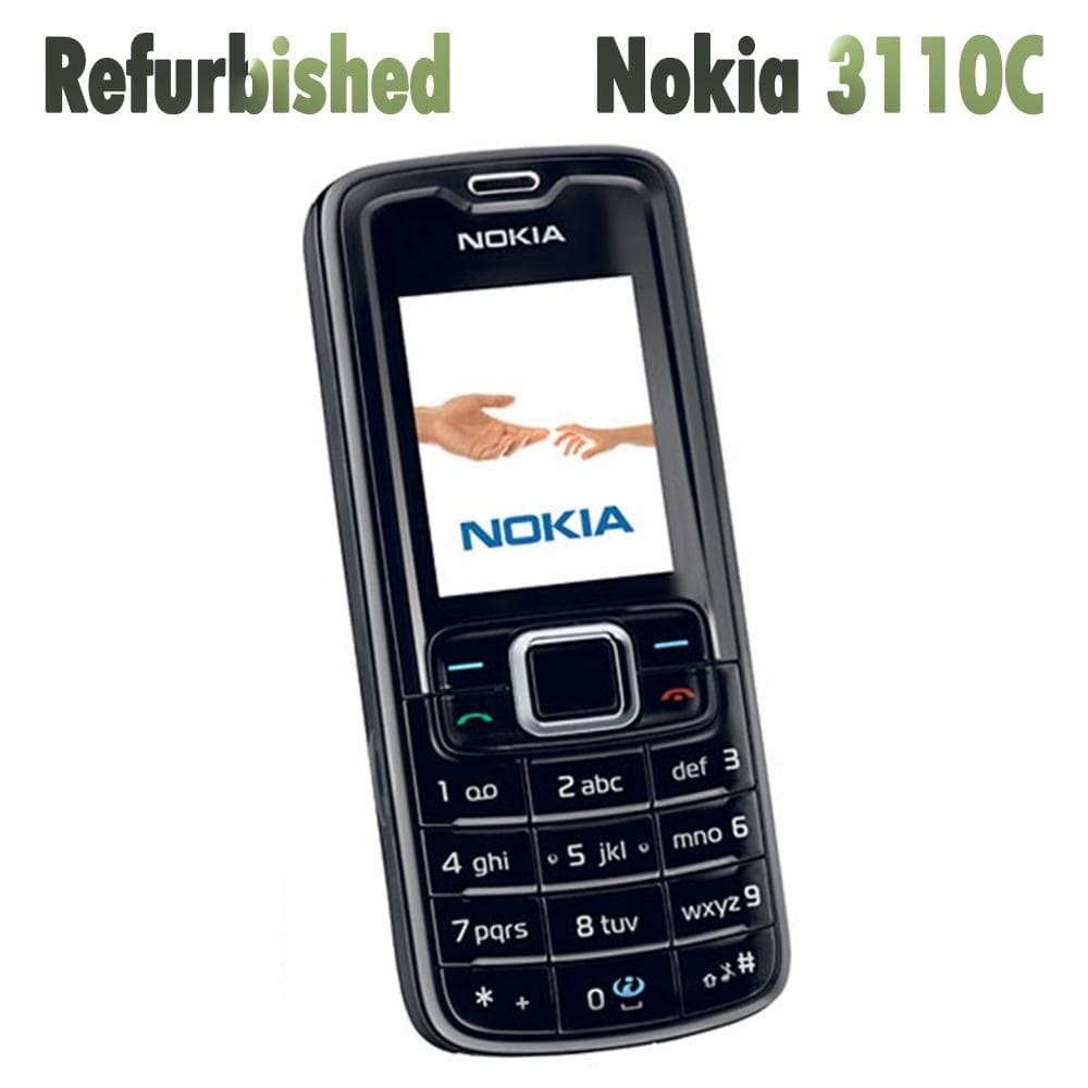Refurbishe Original Nokia 3110 Classic Mobile Phone With 1 SIM 1 Battery 1 Charger black