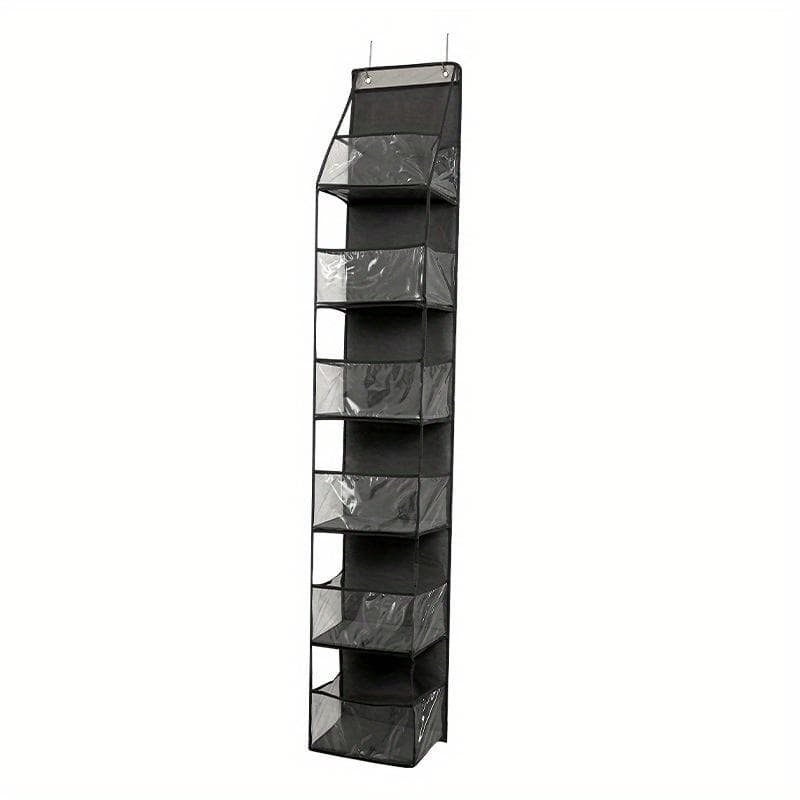 1PC 4-Shelf 6-Shelf Hanging Shelves Over The Door Organizer Wall Mount Door Storage 6 grid grey
