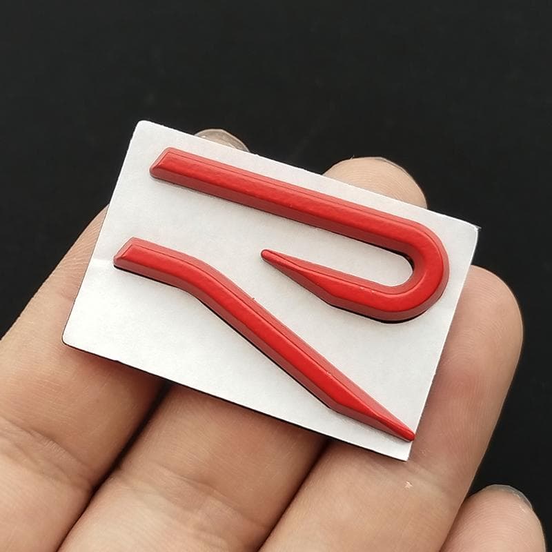 For VW VOLKSWAGEN 2026 New 3D Metal R Logo Badge Emblem Car Body Tail Trunk Decals Sticker For VW Volkswagen GTI R Rline Golf Be