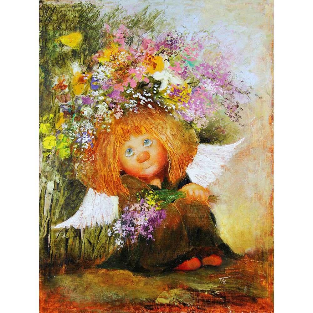 Diamond Painting Angel Diamond Embroidery Full Pack Diamond Mosaic Kits Decor Rhinestones Needlework 30X40CM