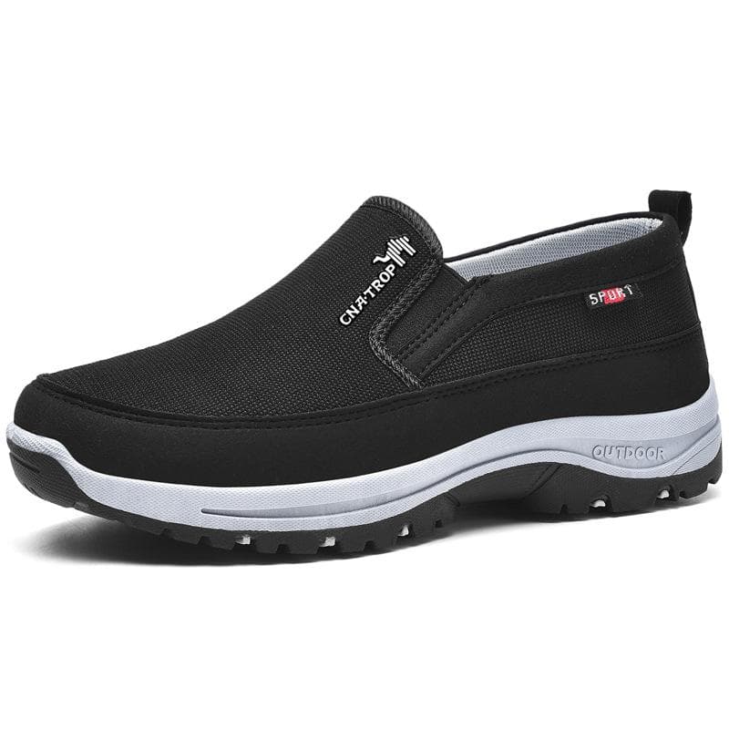 Men's Casual Loafers, Sneakers, Breathable Mesh, Retro Driving Shoes, Slip-on Vulcanized Soft Soles, Non-slip, Large Size 49 46 black