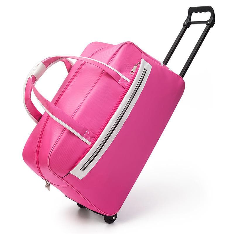 Luggage Bag Travel Duffle Trolley bag Rolling Suitcase Trolley Women Men Travel Bags With Wheel Carry-On bag pink