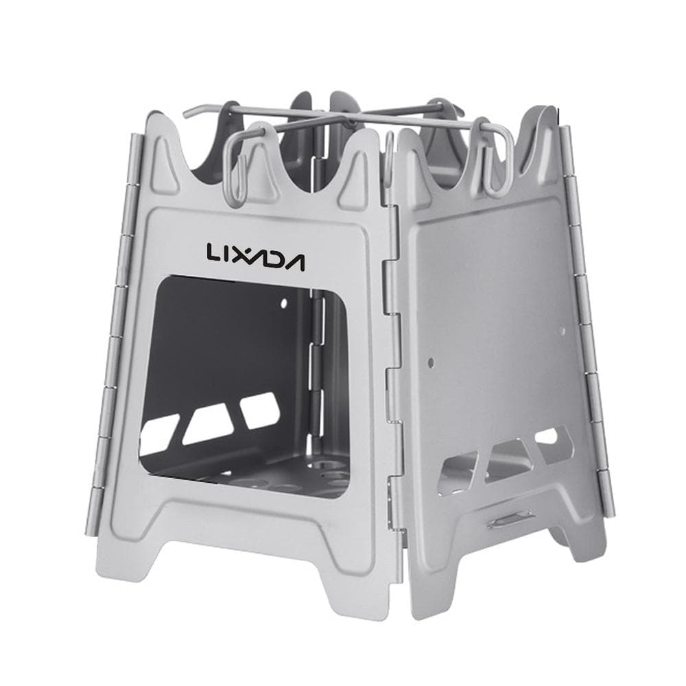 Outdoor Mini Fire Pits Foldable Stainless Steel Bonfire Stove Hinge Wood Burning Stove for Camping Type 2