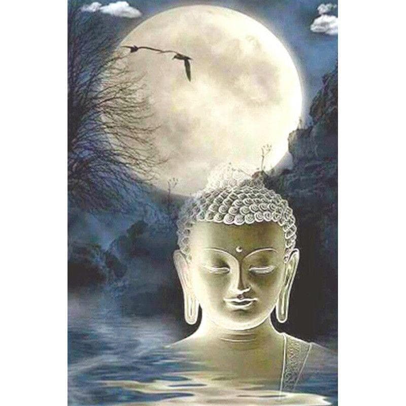 Diamond Embroidery Moon Buddha 5D DIY Diamond Painting Diamond Mosaic Pictures Home Decor 20X30CM