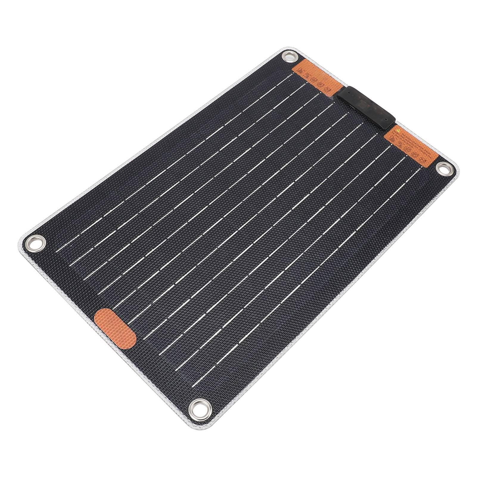30W 5V3A Solar Panel Double Sided Power Generation Ultra Slim Water Impermeable Fast Charging Solar