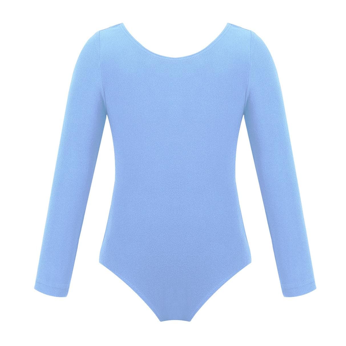 Gymnastics Leotards for Girls Long Sleeve Ballet Dancer Leotard Dress Kids Dance Clothing 3-4 Years blue