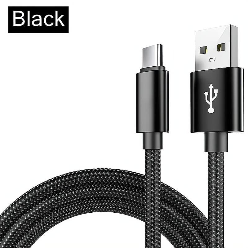 Digital Cables 3.3ft/6.6ft/9.9ft High-Speed USB Type-C Fast Charging Cable For Android Phones - Compatible With Samsung, Redmi, OnePlus, And Xiaomi 1m/3.3ft/39inch black