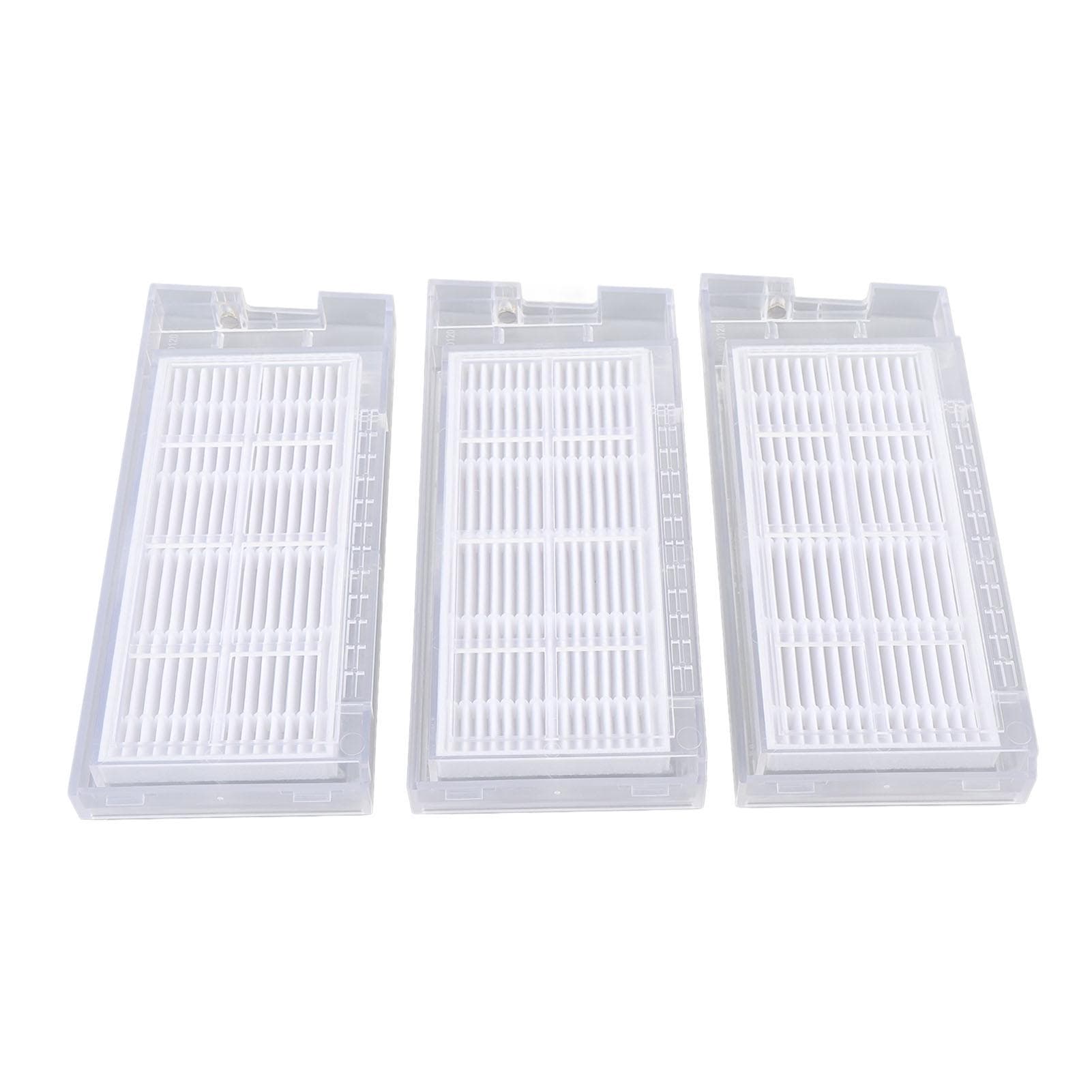 3Pcs Robot Vacuum Filter Easy Installation Reduce Dust Efficient Filtration Replacement Filter for