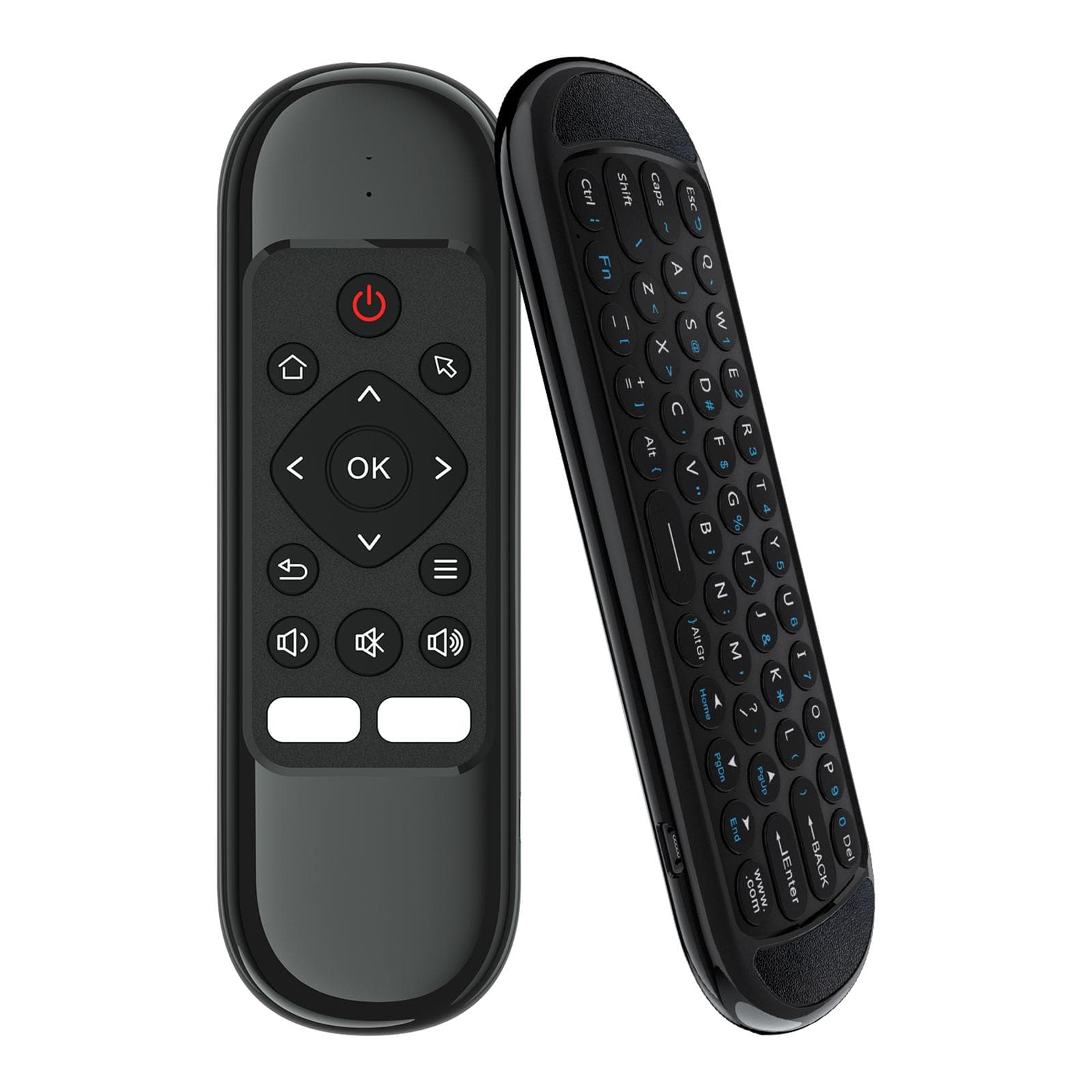 Wechip H6 Remote Control 2.4G Wireless Air Mouse Mini Keyboard IR Control Gyro Sensing Smart Remote black
