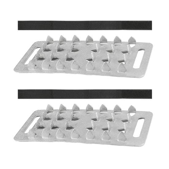 1 Pair 26-Tooth Ice Claws Crampons Non-Slip Stainless Steel Shoe Covers for Outdoor Climbing Snow Activities black