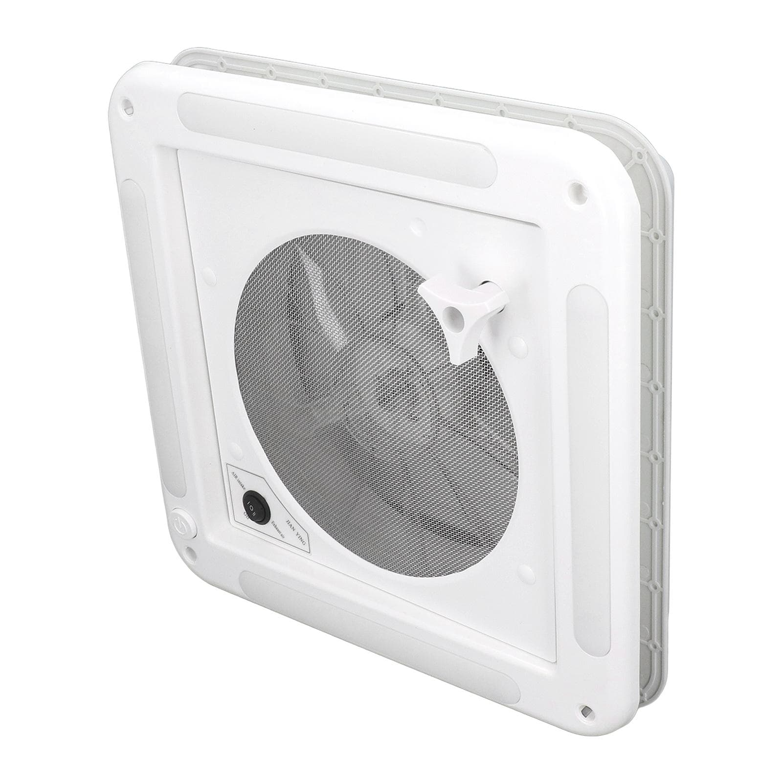 RV Roof Vent Fan 12V 3.6W Reversible Exhuast Fan Air Ventilation Ceiling Fan with Light for Boat