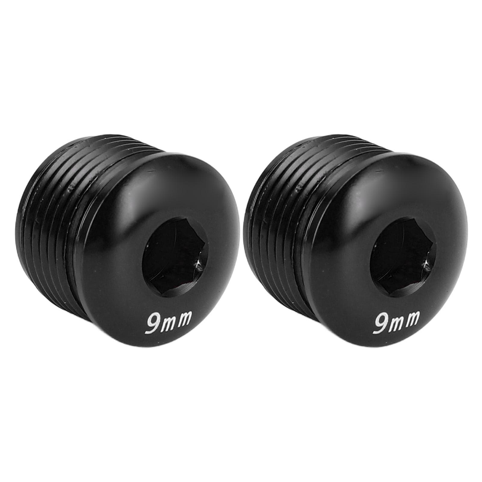 2PCS Cycle Pedal Dust Proof Cover Cap M14 9mm Aluminum Alloy Pedal Protective Locking Screw for