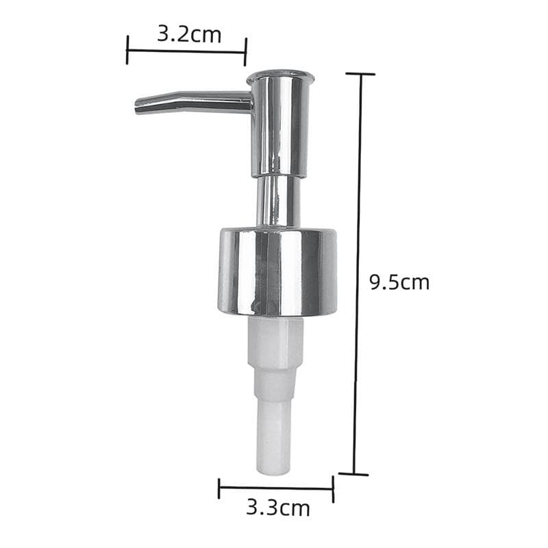 Diy Soap Pump Liquid Lotion Dispenser Replacement Head Jar Tube 28 Thread Standard Pump Cap Cap Liquid Soap Dispenser Silver