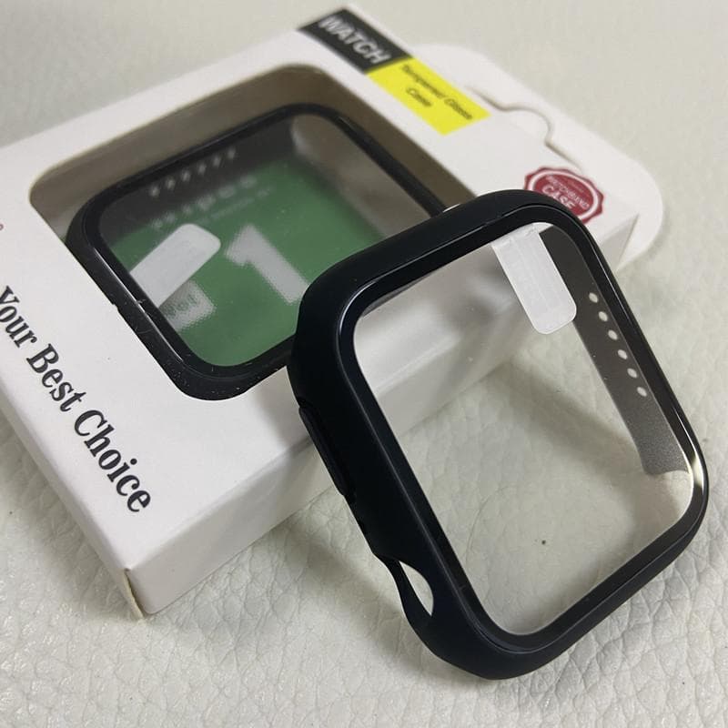 Tempered Glass Case for Iwatch Apple Watch Series 10 2024 46Mm 42Mm 9 8 7 Ultra 3 2 1 49Mm 45Mm 41Mm 40Mm 44Mm 38Mm Screen Protector Protection Cover 40mm