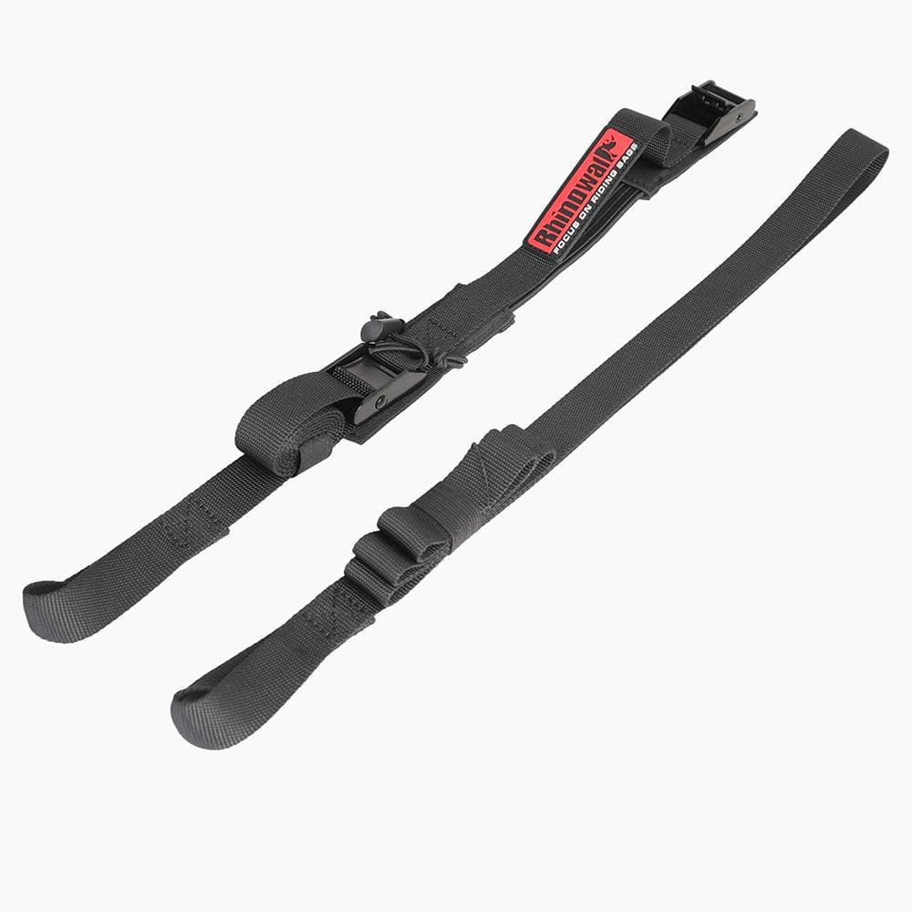 High Elasticity Metal Buckle Motorcycle RearSeat Luggage Strap Cargo Belt for Motor Car Bike black