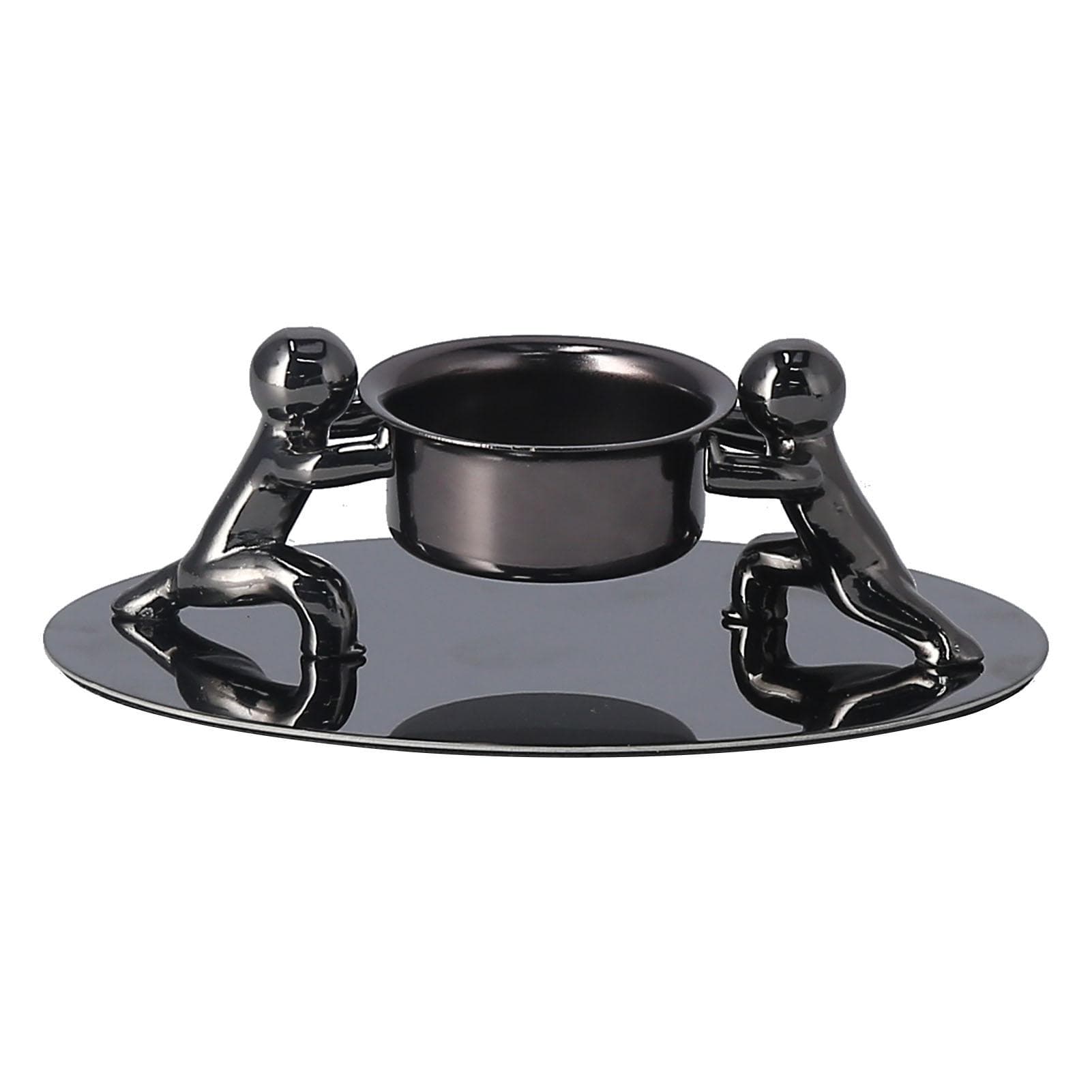 Candlestick Holder Stainless Steel Candle Holder Romantic Candle Stand Candlestick Ornament for black