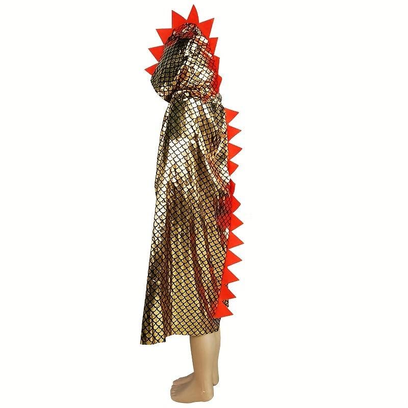 1pc,Halloween Capes, Animal Sets, Dinosaur Capes, Costume Props, Little Witch Cloaks gold