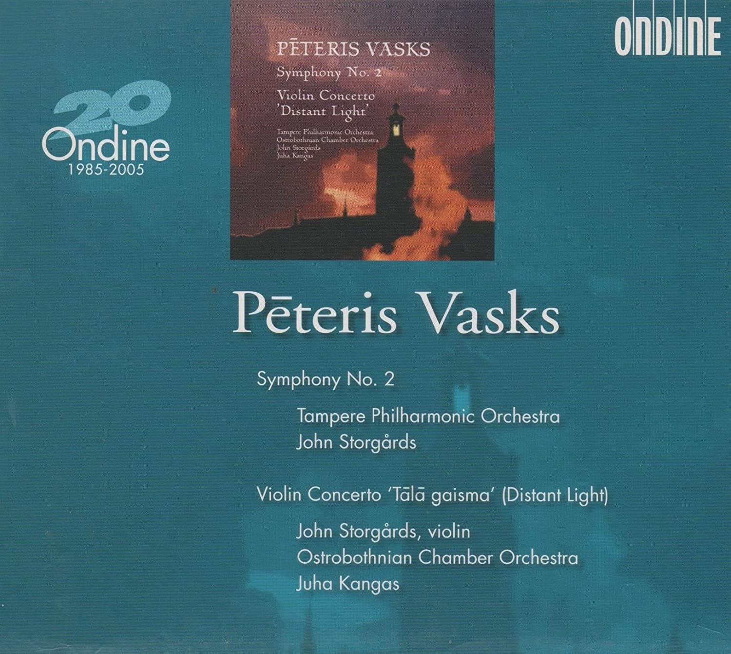 CD STORGARDS; KANGAS - Vasks: Symphony 2/Violin Conc ODE10052 Non Japan Classical Used