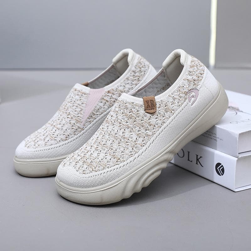 Women Barefoot Shoes Thick Sole Barefoot Sneakers Outdoor Walking Casual Travel Loafers Running Shoes 35 beige