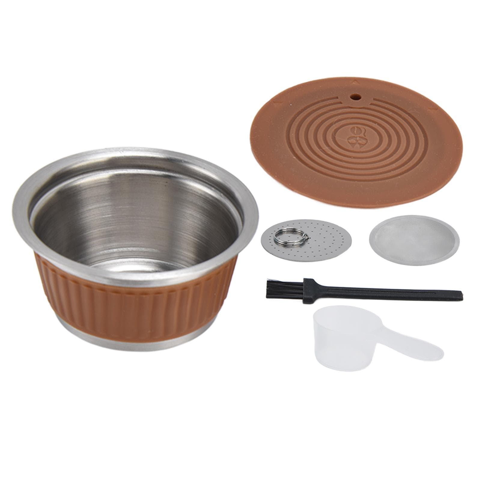 Stainless Steel Reusable Refillable Coffee Capsule Cup Filter Set for Dolce Gusto MachineCoffee L(for 6.5-9kg) coffee