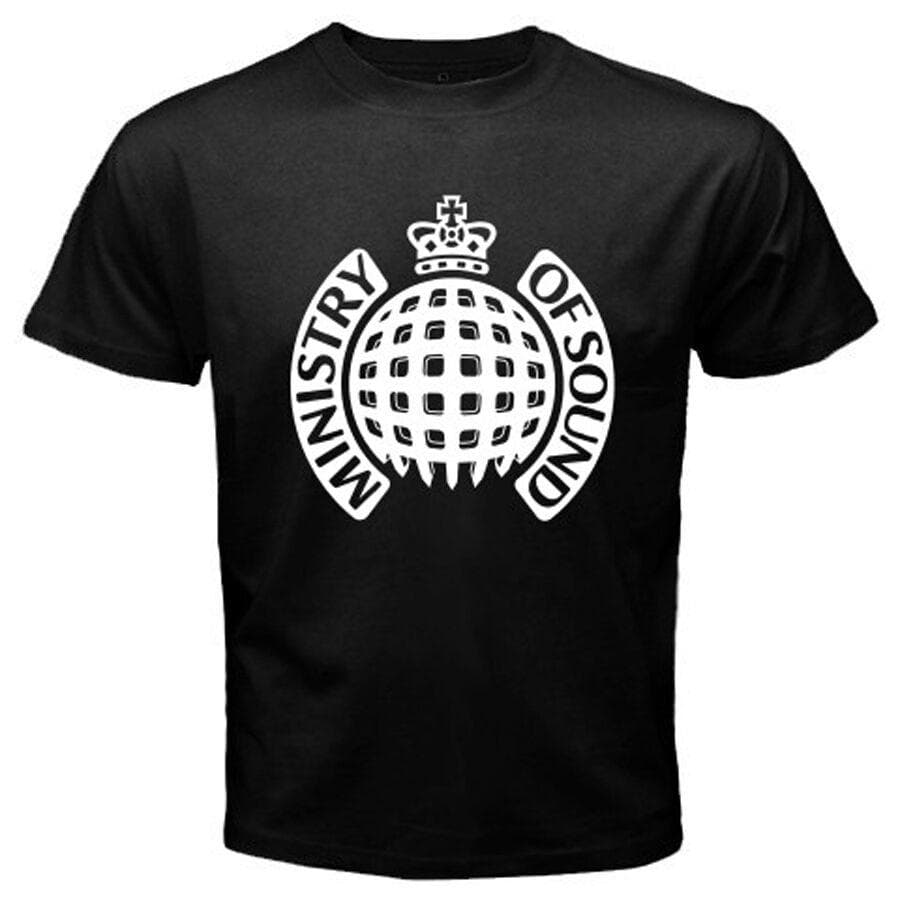 Ministry Of Sound Dance House Music Logo Black Unisex T-Shirt M