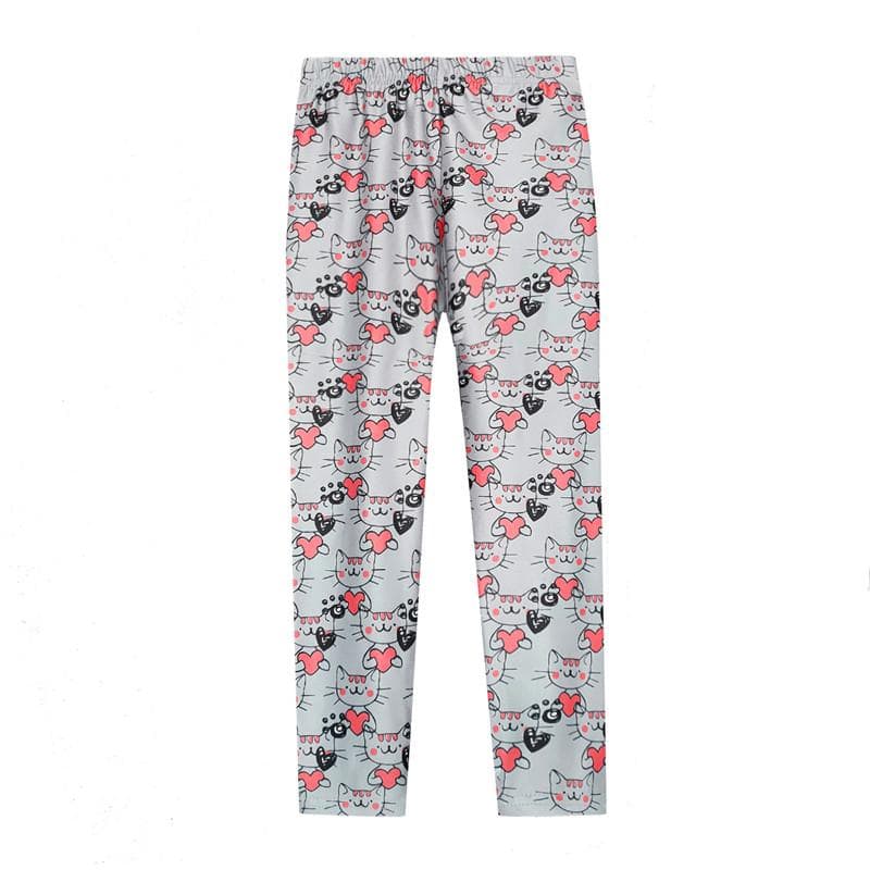 Children Pants Lovely Baby Girls Leggings Kids Pants Flower Floral Printed Elastic Long Trousers 100