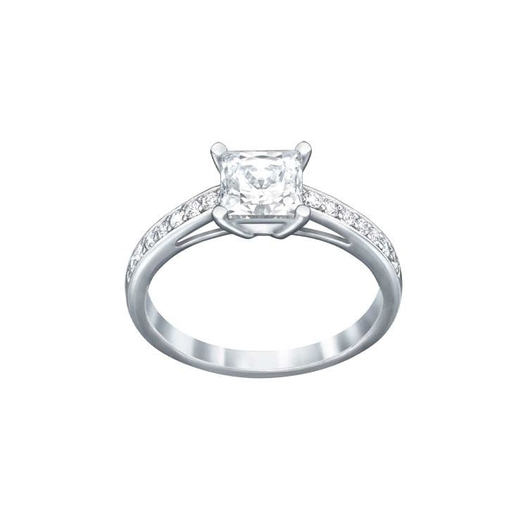Swarovski Attract Square Cut Ring Women rings Silver Crystal 5032915 Box (Random Color),52