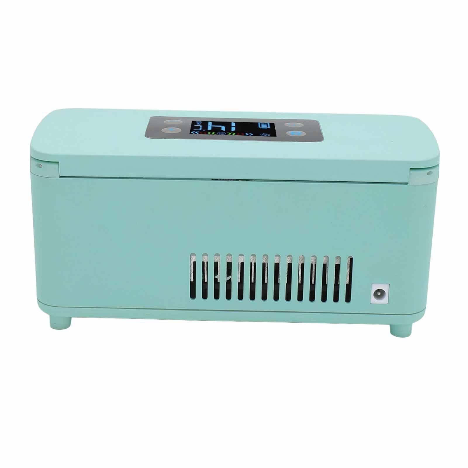 Insulin Cooler Case Rapid Cooling Display Screen Large Capacity Portable Insulin Cooler Travel Box green
