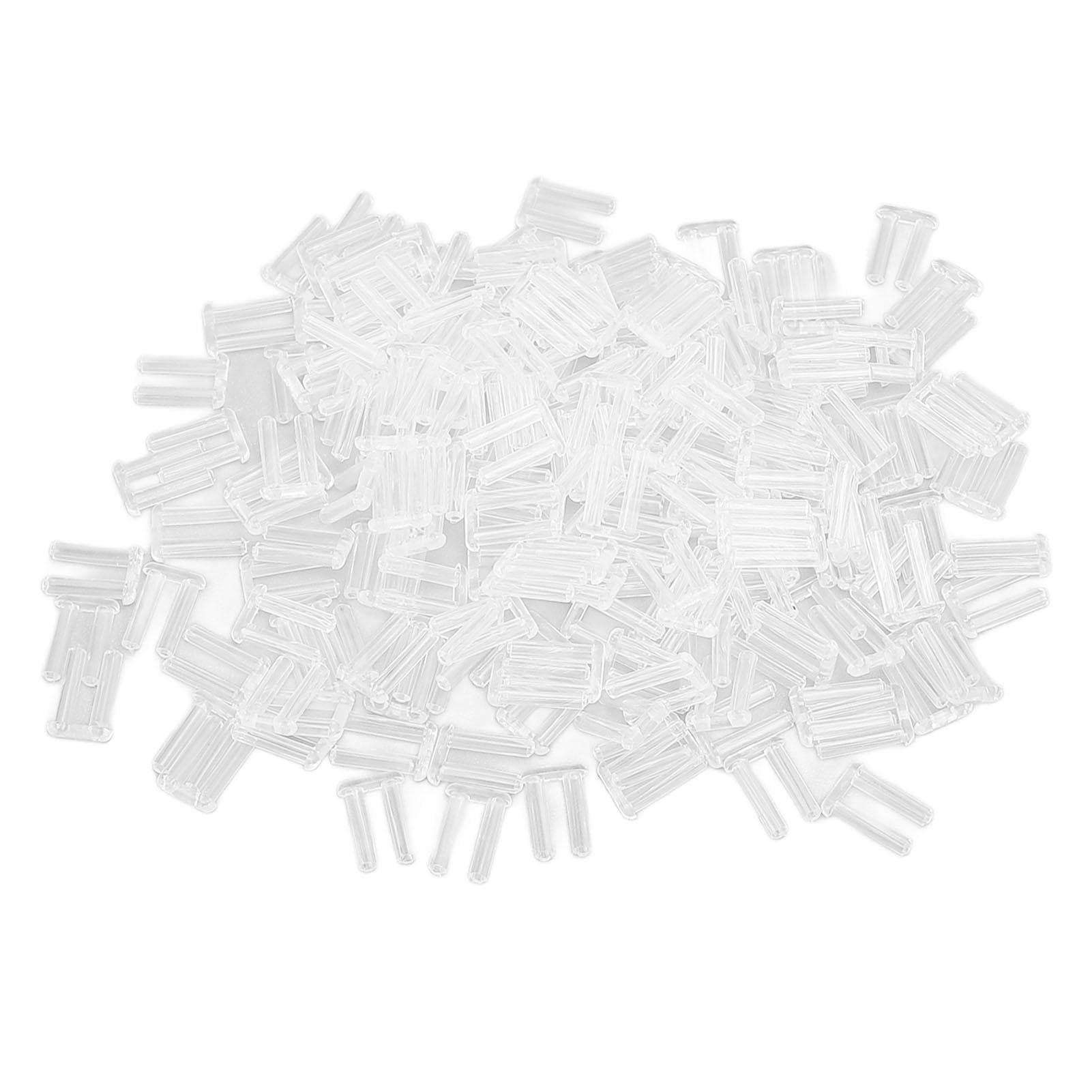 200 Pcs Clear Rimless Glasses Compression Sleeve Fixing Accessories Tools Universal Fit Rimless