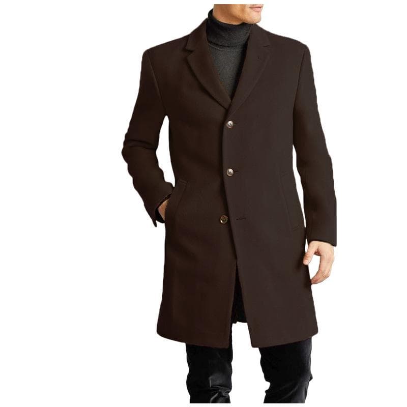 Woolen Men's Coat Multi-colored Woolen Lining Jacket XL
