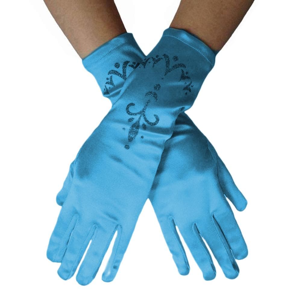 Little Girls Princess Gloves Satin Cloth Gloves Princess Dress up Accessories