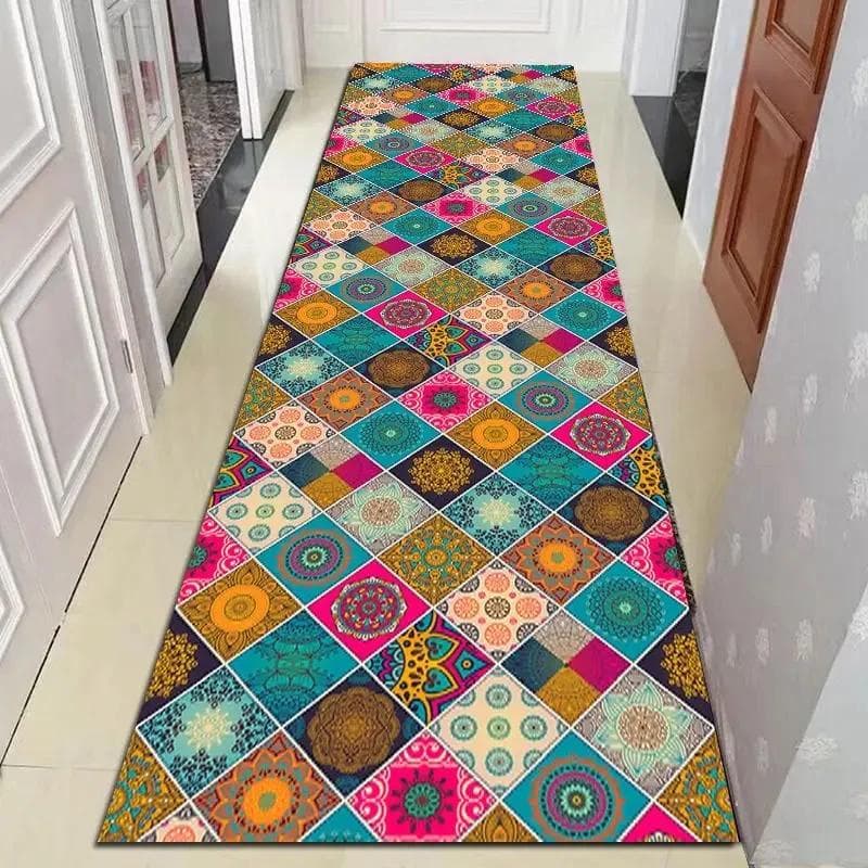 Nordic Simple Dark Gray Long Corridor Carpet Non-slip Modern Home Decoration Villa Stair Mat Can Be Customized Corridor Rug 40x60cm