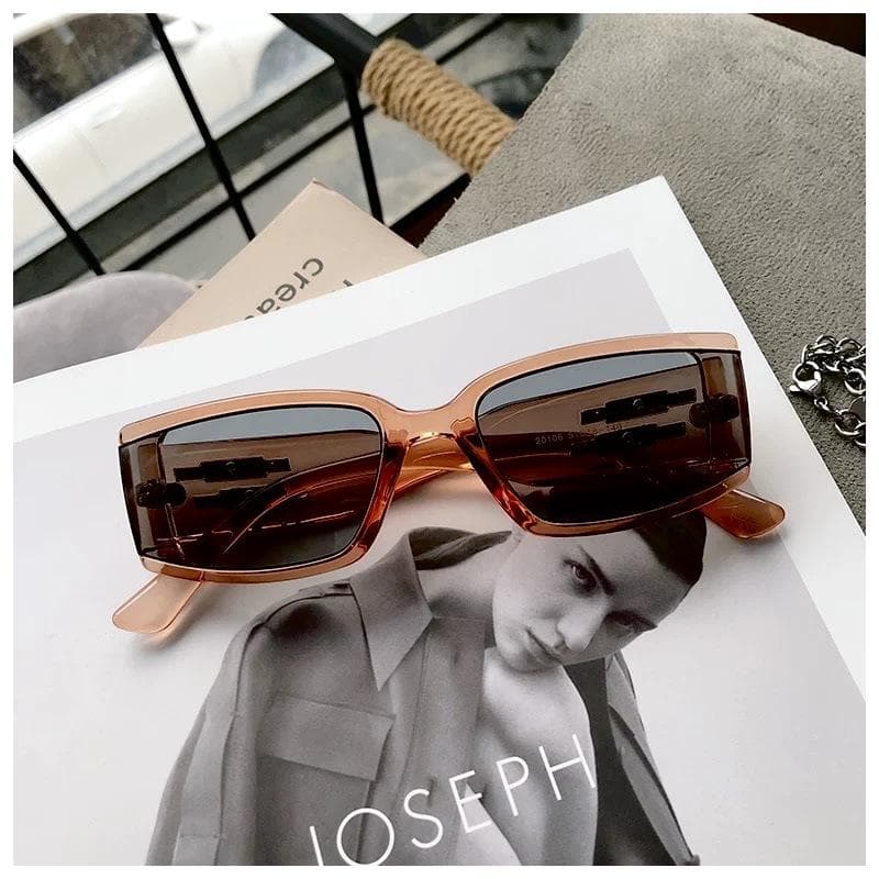 New Retro Punk Square Sunglasses Vintage Fashion Men Women Trendy Sun Shades for Car Driving 1PC