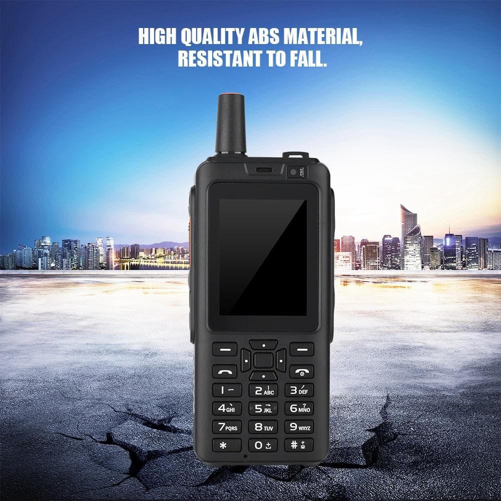 Portable 2.5 inch 3500mAh 4G SOS Rugged two way radio Smart Walkie Talkie Mobile Phone white