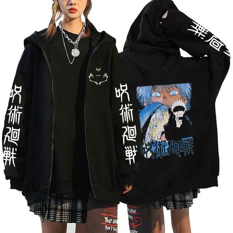 Anime Jujutsu Kaisen Fushiguro Megumi hoodies L