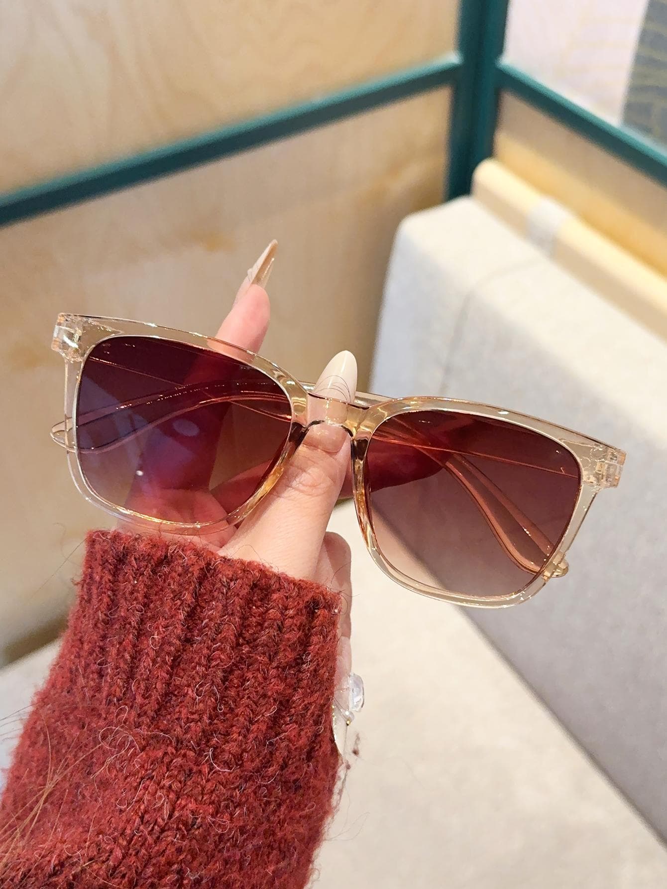 1/3Pcs Leopard Print Square Frame Glasses Set Fashionable Decorative Eyewear Gift for Men Friends Daily Accessories