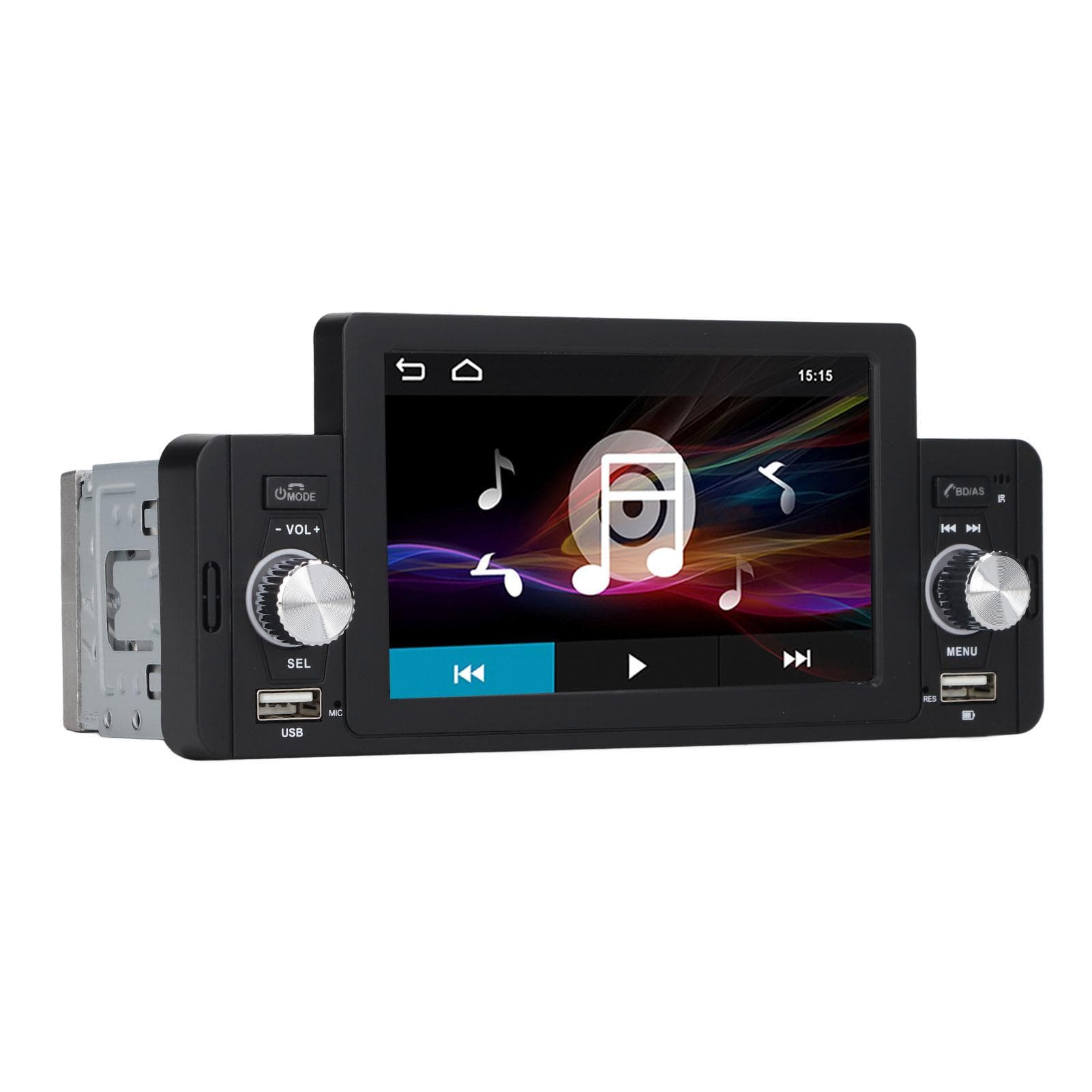 5in HD Single Din MP5 Player Multifunctional BT Car Radio Mobile Phone Interconnect Player 12‑14.4V