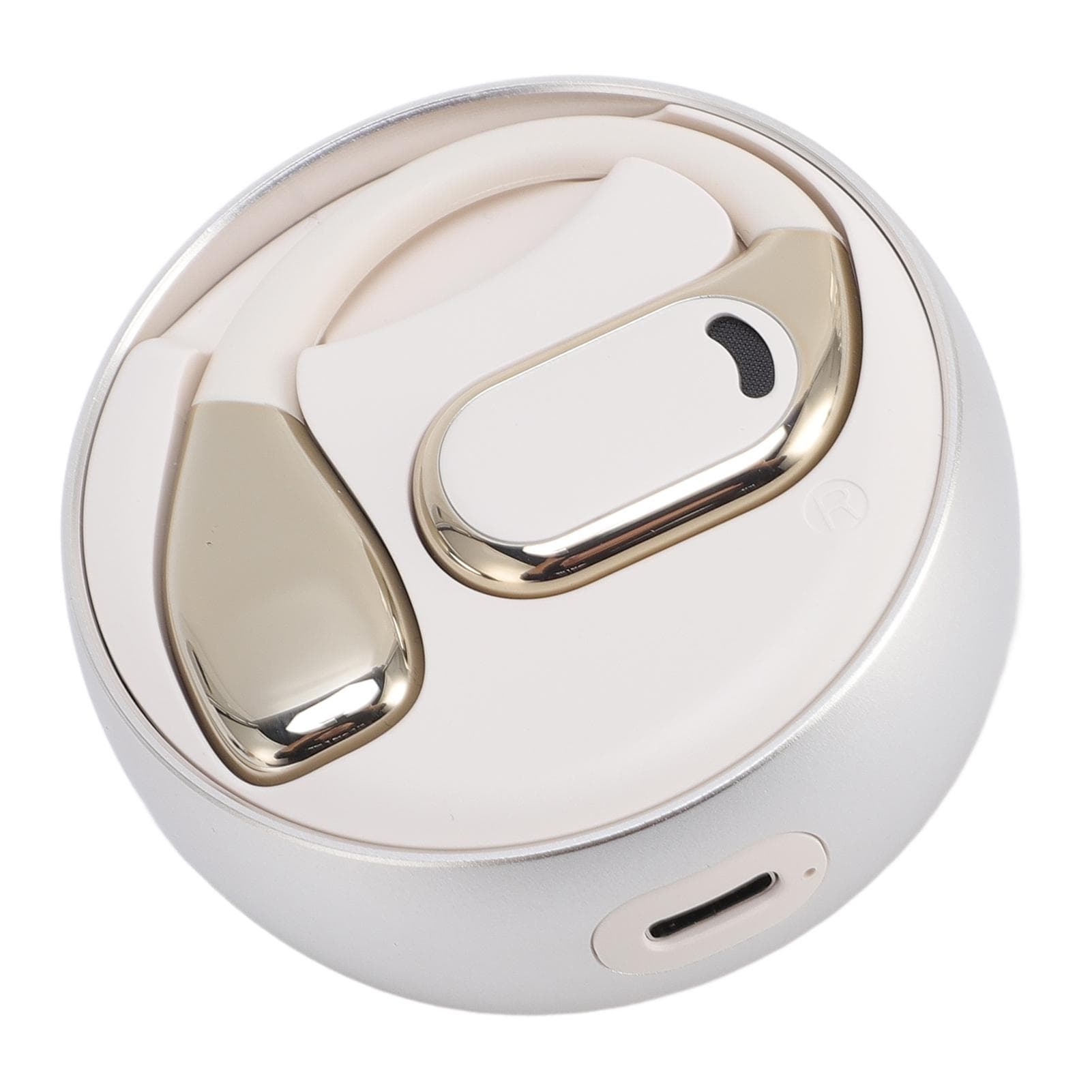 Bluetooth 5.49 Translation Earbuds 144 Online Languages HD Sound Binaural Fingerprint Control Real white