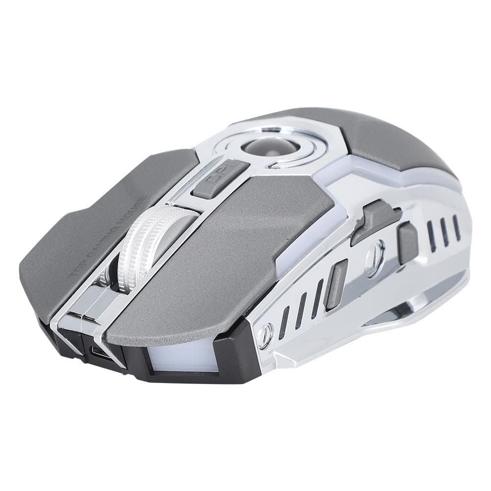Wireless Gaming Mouse Portable 2.4GHz 1600DPI Silent USB Optical Laptop Desktop Computer MiceGray gray