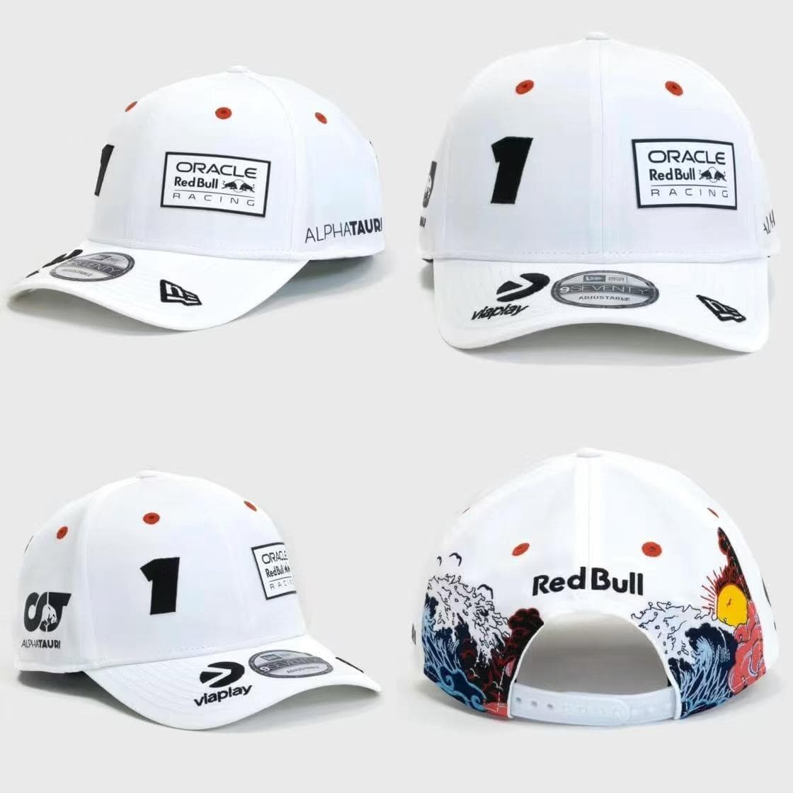 Trendy 4S Racing Cap: Adjustable Sunshade/Baseball Cap with Red Embroidery for Men & Women Adjustable