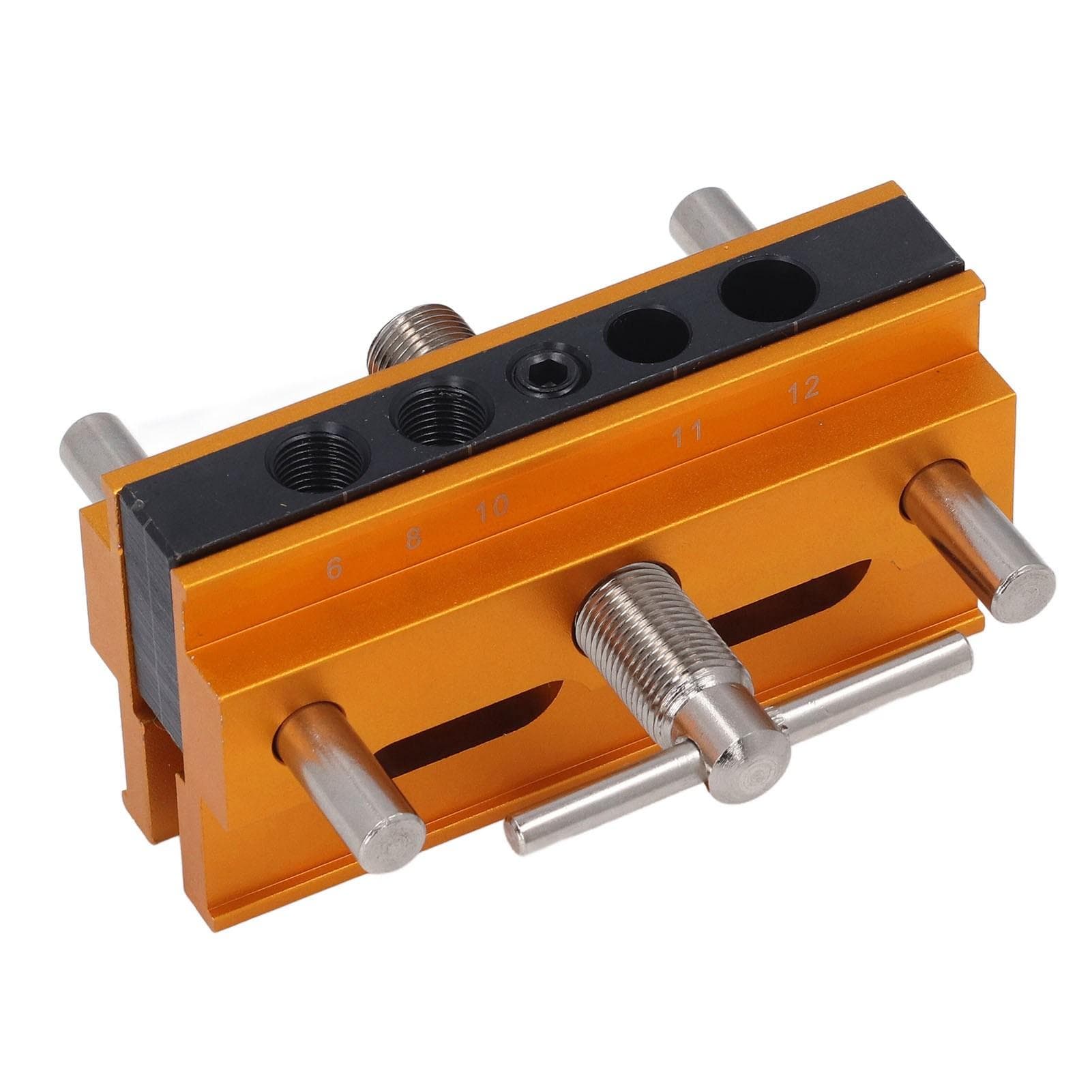 Self Centering Doweling Jig Kit Metric Adjustable Width Drilling Guide Wth 6 Bushings for Straight