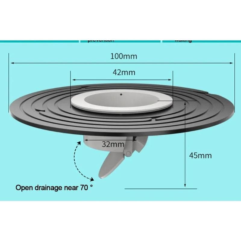 1 Pcs Fast Drainage Floor Drain Sink Strainer Shower Backflow Preventer Filter Plug Universal Bathroom Accessories black