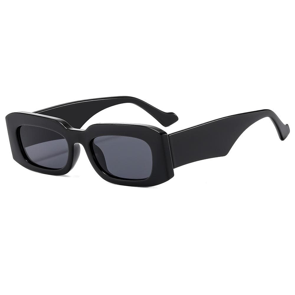 Small Rectangle Sunglasses Men Women UV400 Wide Leg Vintage Retro Travel Shades Gafas De Sol as picture