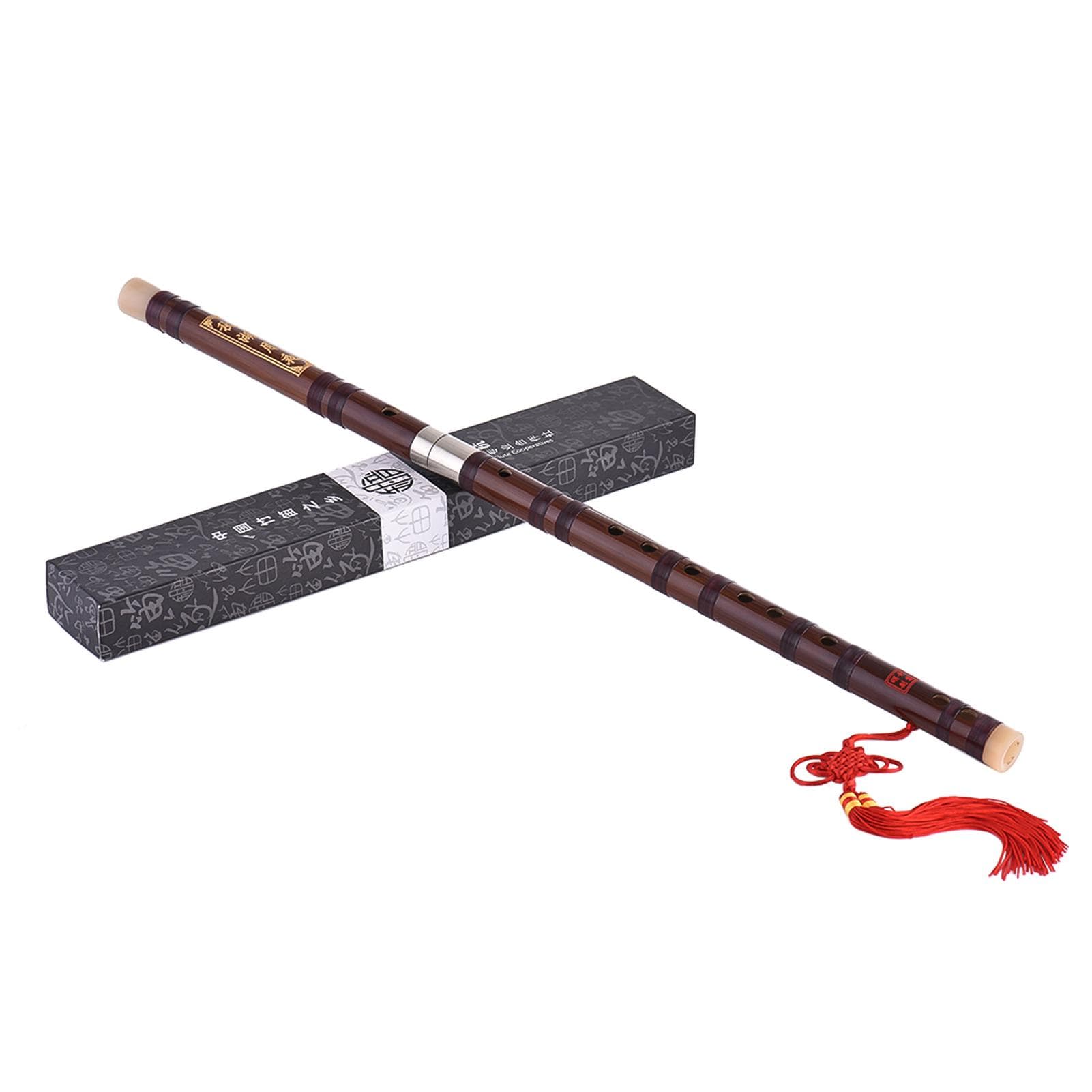 Pluggable Bitter Bamboo Flute Dizi Traditional Handmade Chinese Musical Woodwind Instrument Key of