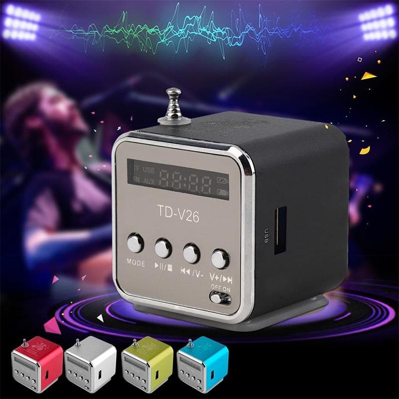 Portable Mini USB Speaker MP34 Music Player Support SD TF Card USB2.0 Stereo FM Radio